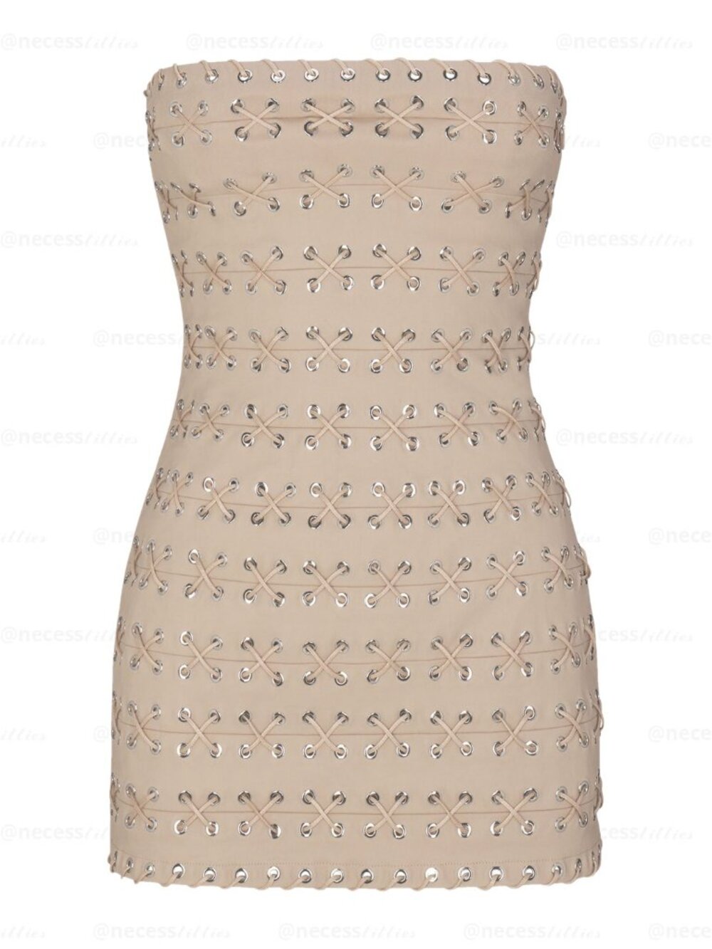 clay SKIMS x Ludovic de Saint Sernin waxed cotton mini dress | strapless NWT